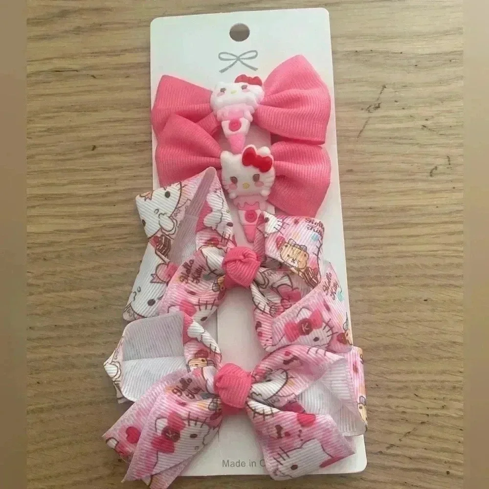 🆕 Hello Kitty Sanrio-Hair-Styling-Hair-Clips Bundle🆕